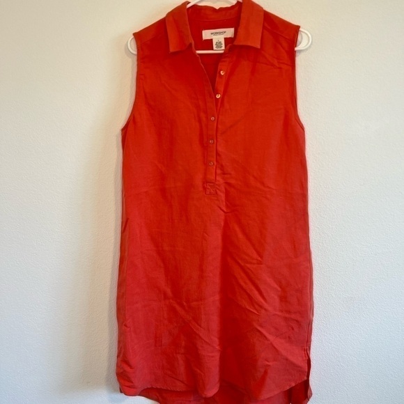 WORKSHOP Republic Clothing Women’s Linen Dress Size Large - Picture 1 of 11